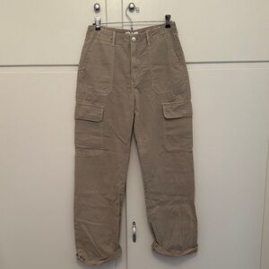Zara Cargo Pants Khaki Baggy